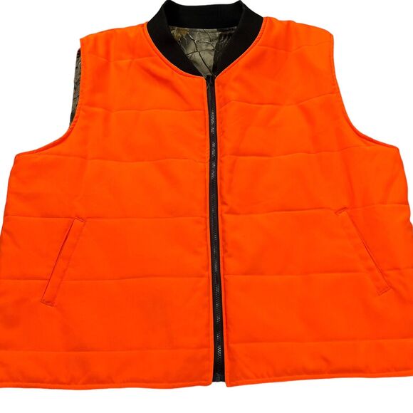 Bob Allen Reversible Camouflage Vest Mens 2XL Realtree Hardwoods Hunting - Picture 3 of 11